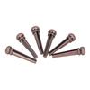 6PCS Guitar Bridge Pin Copper Acoustic Guitar Bridge Pins Peg Replacement for Repairing