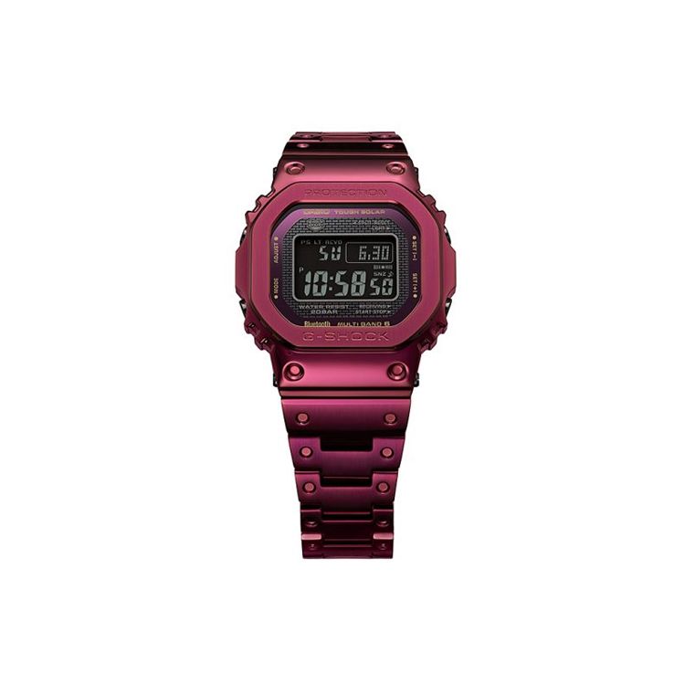 G-Shock Metal Evolution B5000 Quadratisch Iron Man Farbe Sechs Funkwellen Quarzwerk Metallarmband Uhr Herrenuhren Schwarz GMW-B5000RD-4PRT