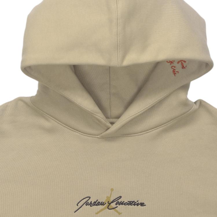 Jordan Bluza z kapturem z nadrukiem logo Paris Collective z długim rękawem dla kobiet, morelowa DV1386-250