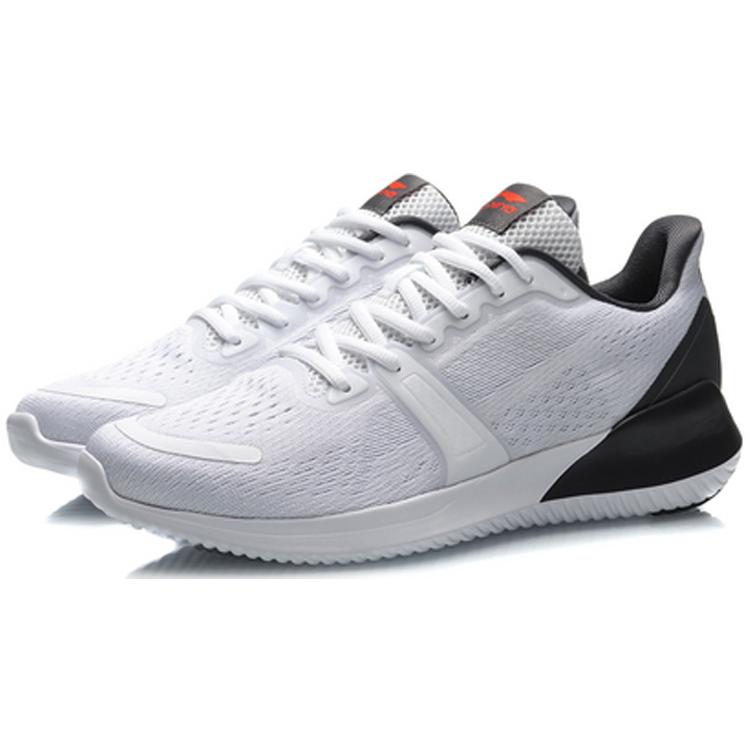 Li Ning Running Collection Cushioning Breathable Low top Running Shoes Men's Standard White ARHQ111-1