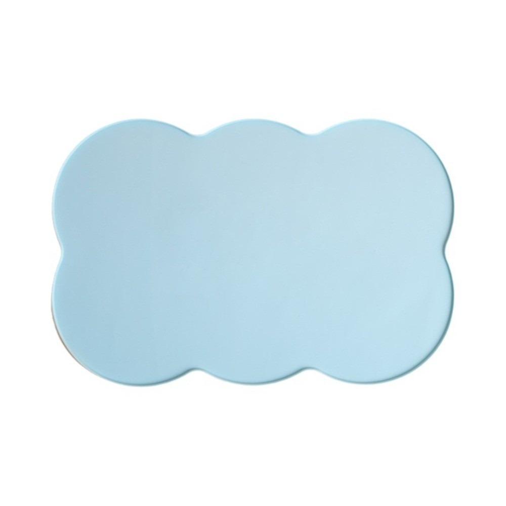 

Easy Clean Cat Feeding Mat Multi-Color Waterproof Silicone Pet Bowl Pad Durable Non-Slip Indoor Pet Mat Living Room синій