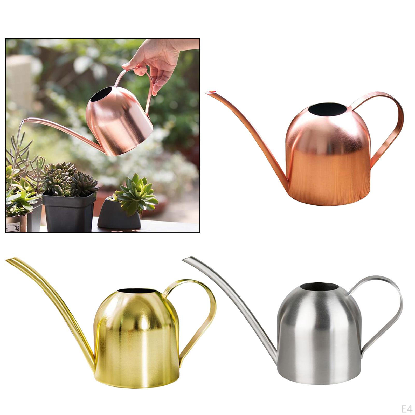 1000 мл лейка из нержавеющей стали комнатные растения длинный рот цветок бонсай — фото 4