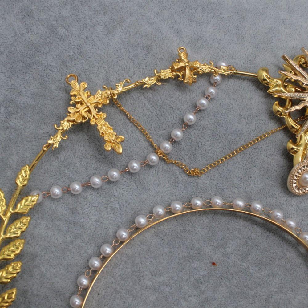 Handmade Vintage Gothic Lolita Tiara Sun Goddess Headwear Wedding Headpiece DIY Crown Material Kits