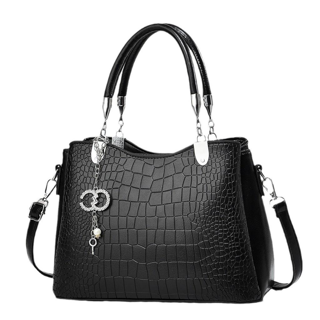 Chic Stone Pattern Handbag Stylish Versatile Mom Tote Bag With Spacious Design