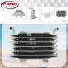 Motoroliekoeler Voor Honda Elite AF16 Suzuki 125cc Radiatoren Mini Moto 6 Rijen 8mm Universele Radiator Crossmotor Pitbike