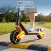 K6 Kids Electric Scooter 150W 2.6Ah 6.5'' Solid Tires Bluetooth Speaker LED Lights Foldable & Height Adjustable 16KM/H Max Speed 7-9KM Range for kids