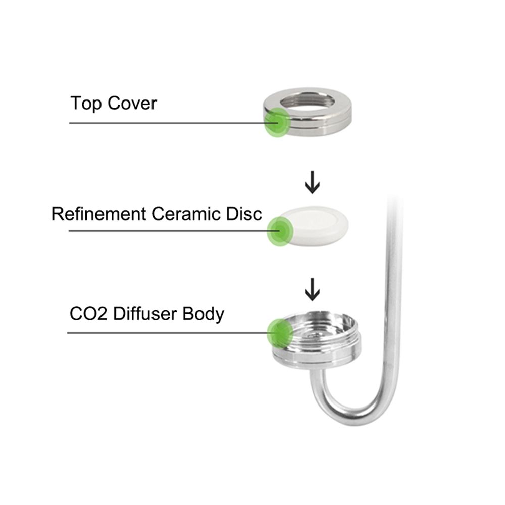 Reactor Solenoid Regulator Aquarium CO2 Diffuser Bubble Atomizer CO2 Atomizer Fish Tank Accessory