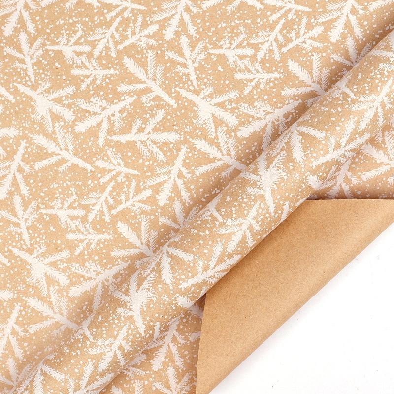 Holiday Wrapping Paper Holiday-Themed Kraft Gift Wrap Gift Packaging Paper Decorative Christmas Wrapping Paper For Birthday