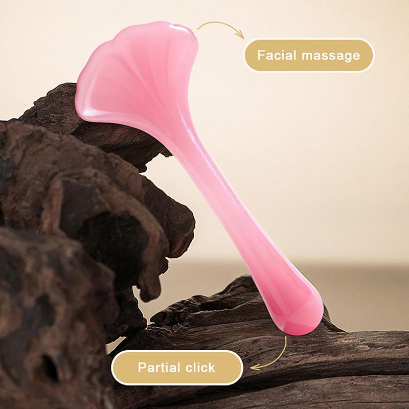 Ginkgo Shape Resin Face Gua Sha Board Gua Sha Massage Board For Face Firm Skin Care Gua Sha Spa Physical Therapy Beauty Product