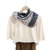 Spring And Summer Light And Breathable 65 * 65Cm Square Scarf Versatile Printed Mulberry Silk Cotton Blended Women'S Silk Scarf