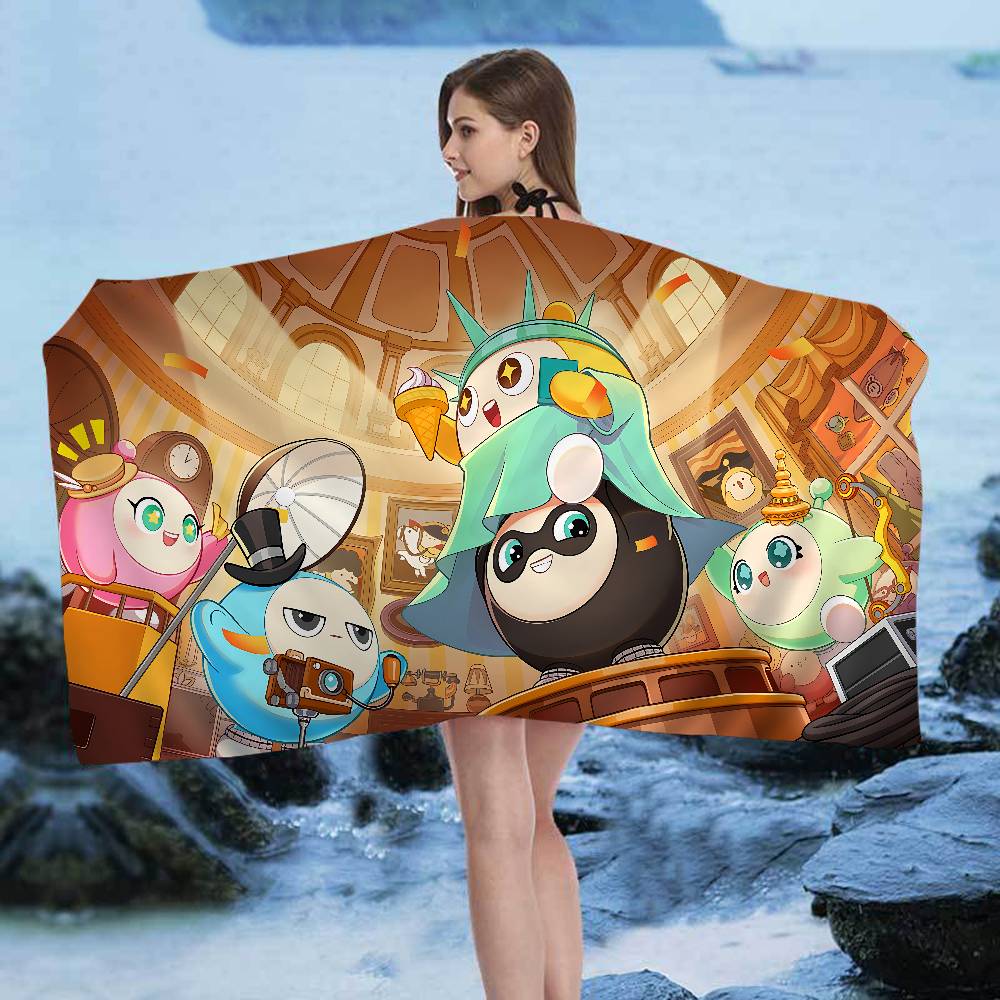 Game Egg Party Beach Towel Colorful Bath Towels for Girl Microfiber Quick Dry Sand Free Beach Yoga Spa Gym Pool