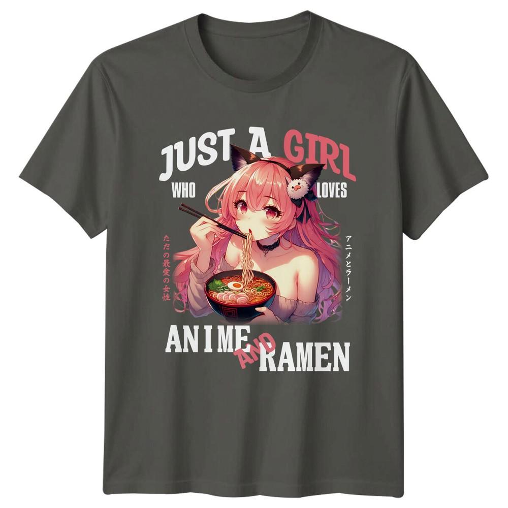 Just A Girl Anime And RaUnisex Lover Graphic Art Unisexs TShirt S