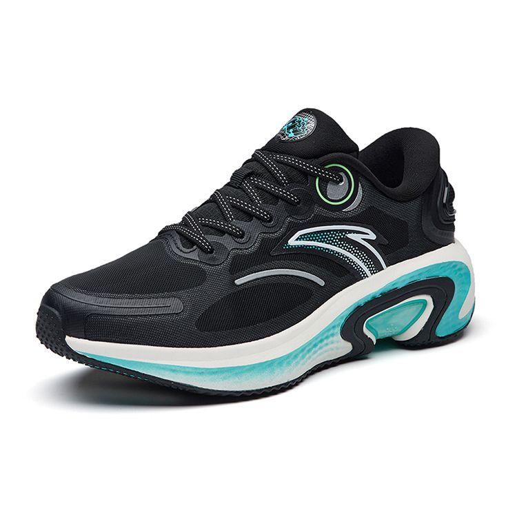 Anta Urbane Leichte Low-Top Laufschuhe Herren Sneaker Schwarz Grün 112235556-2