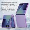 Litschi-Leder Vakuumbeschichteter Rahmen Handyhülle Für Samsung Galaxy Z Flip 7 flip7 Schlanke Schutzhülle