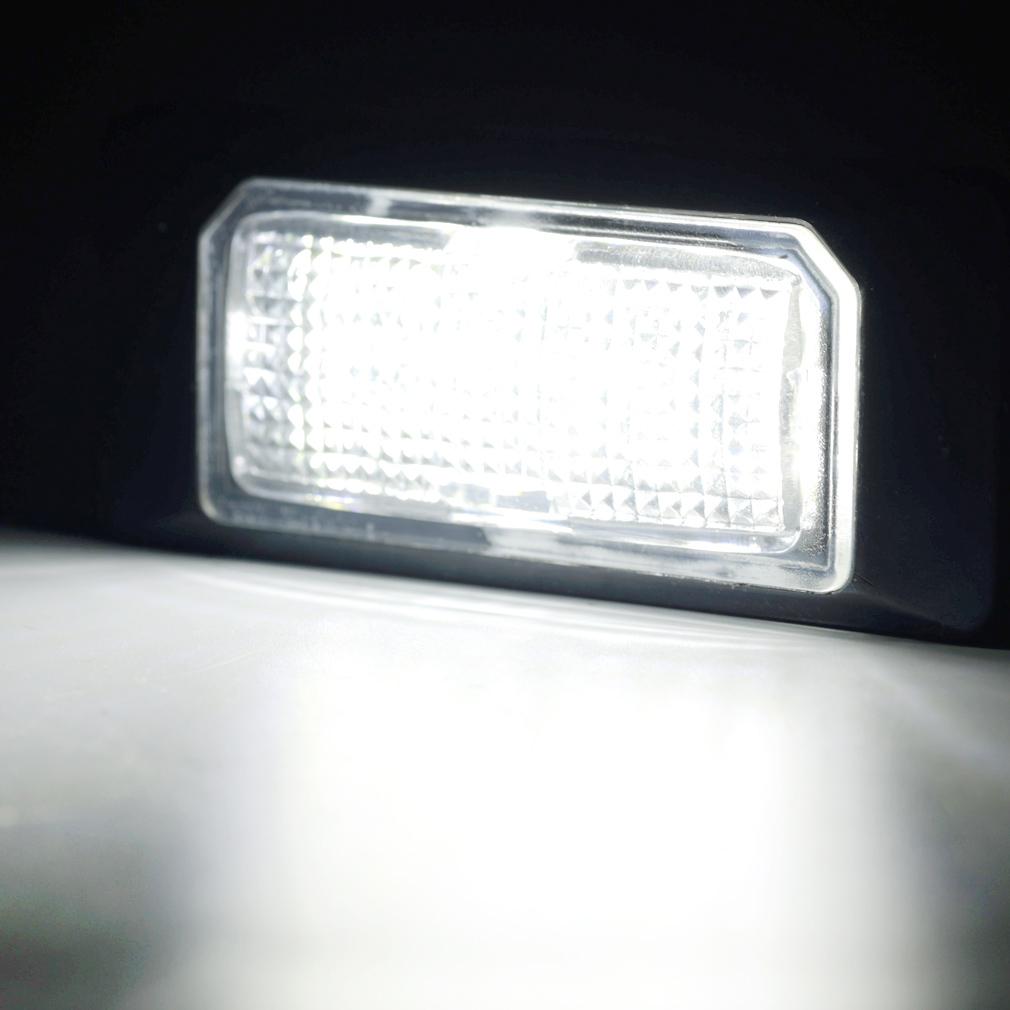 2 piezas Luces LED para Matrícula de Coche Para A1 A6 C7 A7 TT para Volkswagen VW Golf 6 Passat B6 B7 Polo 4D Jetta MK6 Touran Touareg