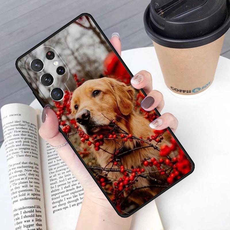 Golden Retriever Dog phone case Cover For Samsung Galaxy S24 S25 Ultra S21 S22 Ultra S10E Note 10 Plus Note 20 FE S23