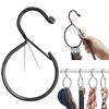 Belt Organizer S Shaped Hook Rust-Proof Belt Storage Hooks For Scarves Purse Bags Accessories Tank Top Hats Apartment Dorm