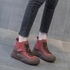 Women Vulcanized Shoes Winter New Lace-up Light Weight Round Toe Casual Thick Sole Non-slip Women's Shoes Fashion