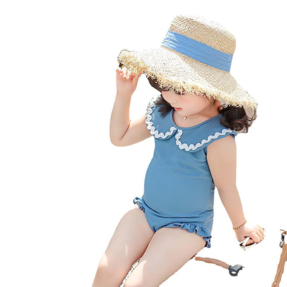 One-Piece Girls' Princess Swimsuit - Cute & Fashionable Beachwear for Little Girls