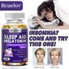 Bcuelov Melatonin Sleep Aid Capsules 50mg Melatonin Magnesium Theanine combined with Chamomile and other herbs improve sleep quality