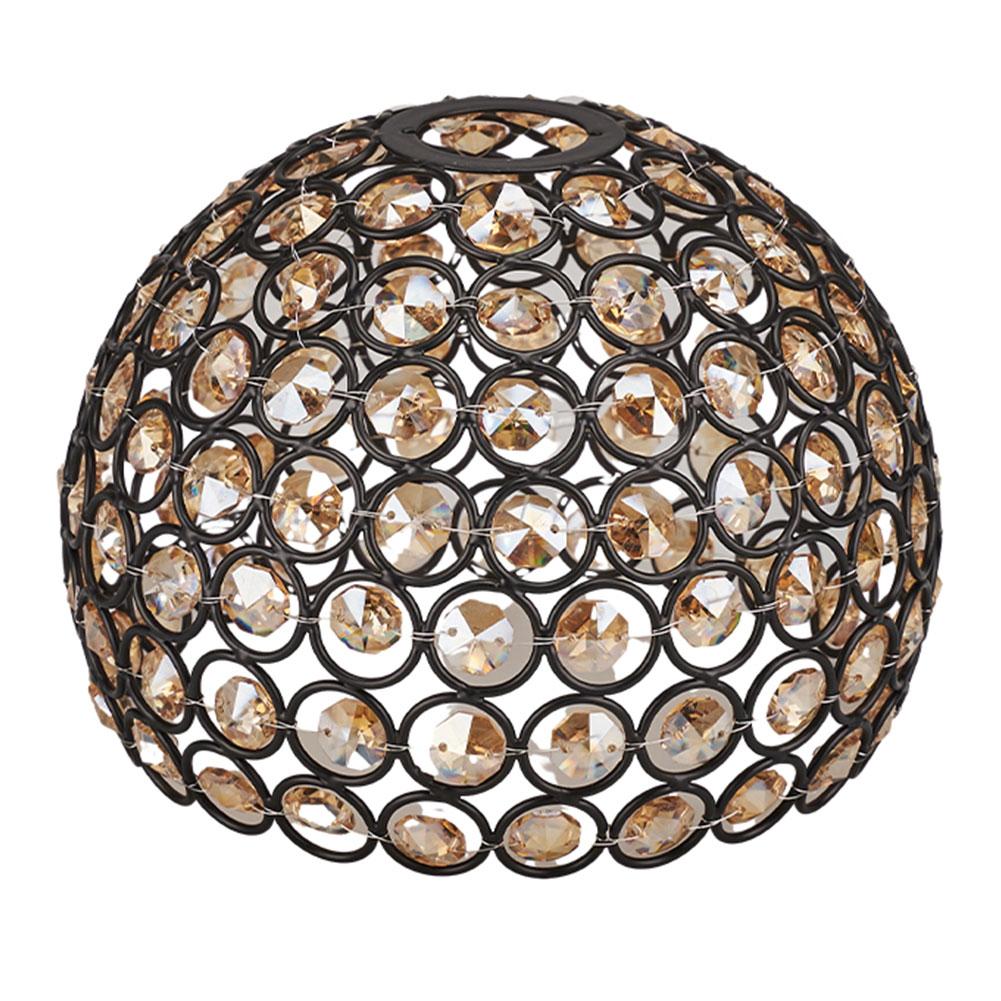 

Хрустальный абажур Круглый полый абажур Абажур для кемпингового фонаря для улицы Декоративный абажур для кемпингового фонаря GZ чёрный