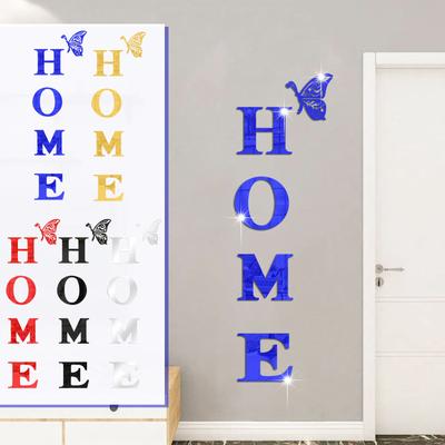 1 Set Wand Dekor Hause Brief Zeichen Acryl Spiegel Wand Aufkleber Wand Dekorationen Für Wohnzimmer Schlafzimmer Home Decor Wand Abziehbilder