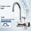 220V 3000W Instant Electric Faucet Tap Hot Water Heater 30-50 Stainless Steel Under Inflow LED Display Bathroom Kitchen