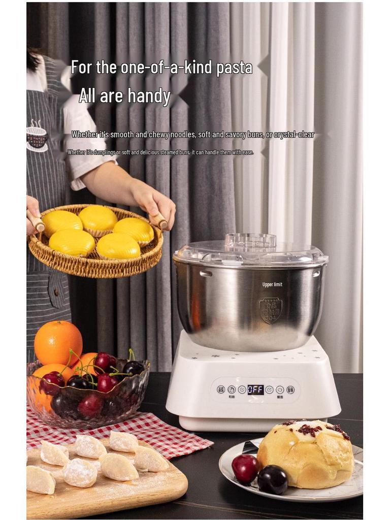 Silent Chef Dough Mixer: Multi-Functional Stainless Steel Kneader for Home & Commercial Use