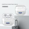 For Airpods 1/2/3/4/Pro Carbon Fiber Texture Earphone Case Bluetooth Headset Protect Shell For Ford Mustang Fiesta F150 Sticker