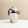 Decorative Flowerpot Floral Arrangement Tabletop Decor Ceramic Electroplated Vase  Living Room