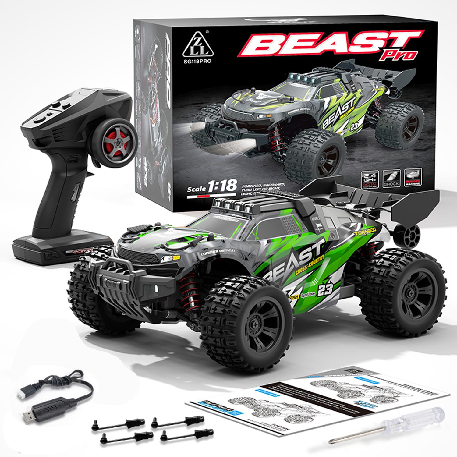 

1:18 RC Car 4WD SG118MAX SG118PRO 60KM/H 2.4G for 1/18 Brushless Electric High Speed RC Drift Off-Road Cars Toy Christmas Gifts
