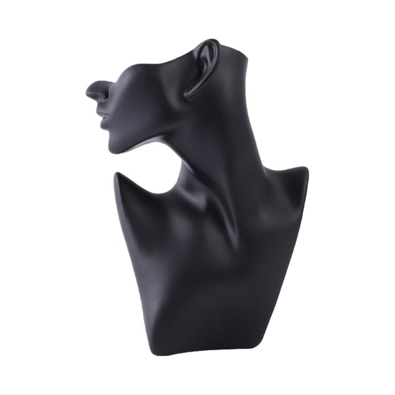 Versatile Mannequin Necklace Earring Ring Holder for Home and Shop Jewelry Presentation Featuring PVC Build