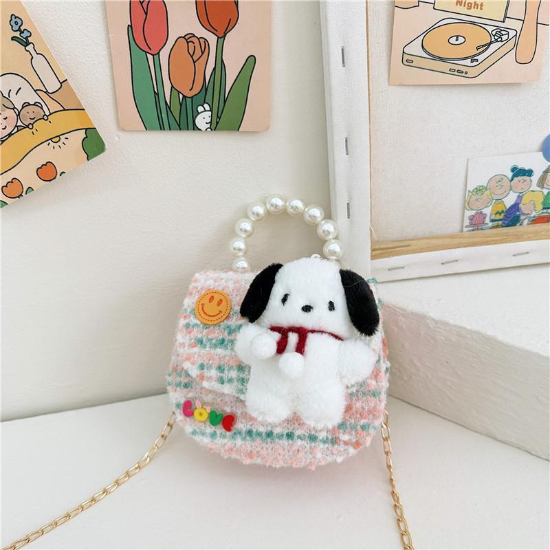 Cute Princess Cartoon Purse Lovely Girls Handbag With Sequins And Chain Strap
