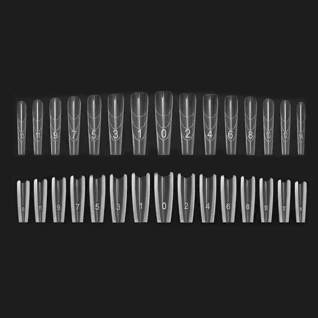 Professional Nail Extension Forms with Sandwich Structure, Reusable Nail Tips for DIY Art & Beginners, Home Salon Supplies