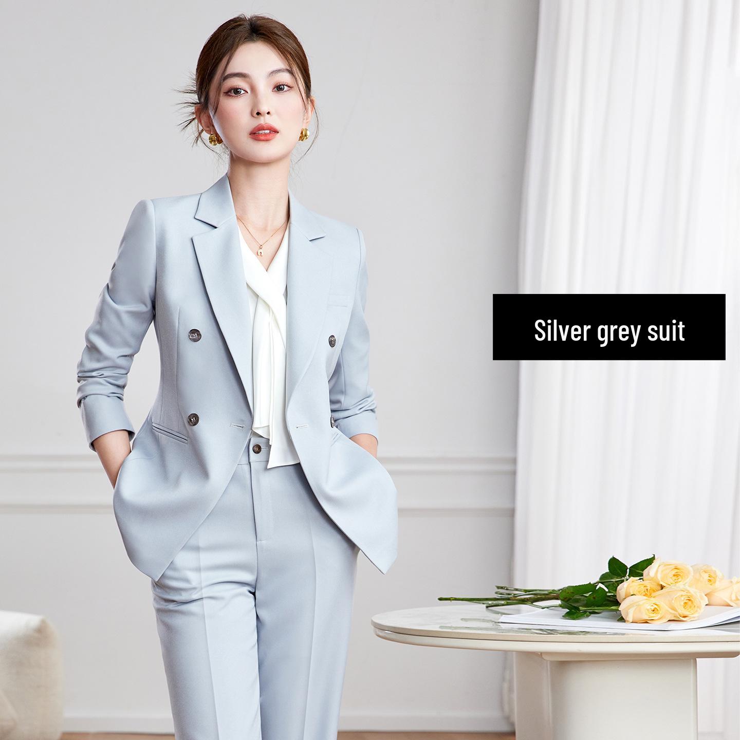 Женский двубортный деловой костюм-юбка Bafiya - Профессиональный стиль высокого класса M