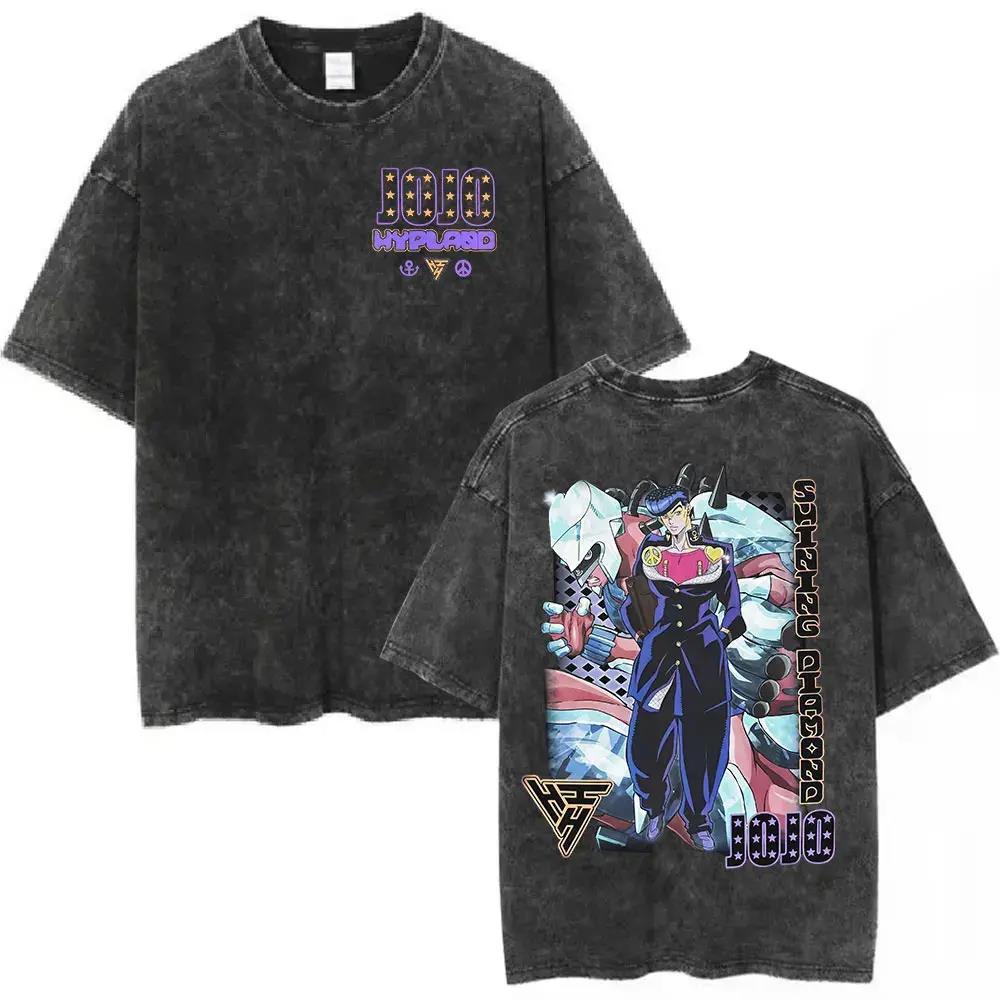 

Funny Valentine JoJo s Bizarre Adventure Anime Clothing Men Women T-shirts Washed T Shirt Vintage Cotton Tshirt Harajuku Tops XXL