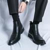 Boots Men Casual Comfortable Fashionable Block Boots Men Business Office Brand Chelsea Boots Black Brown Size 38-45 Men Boots