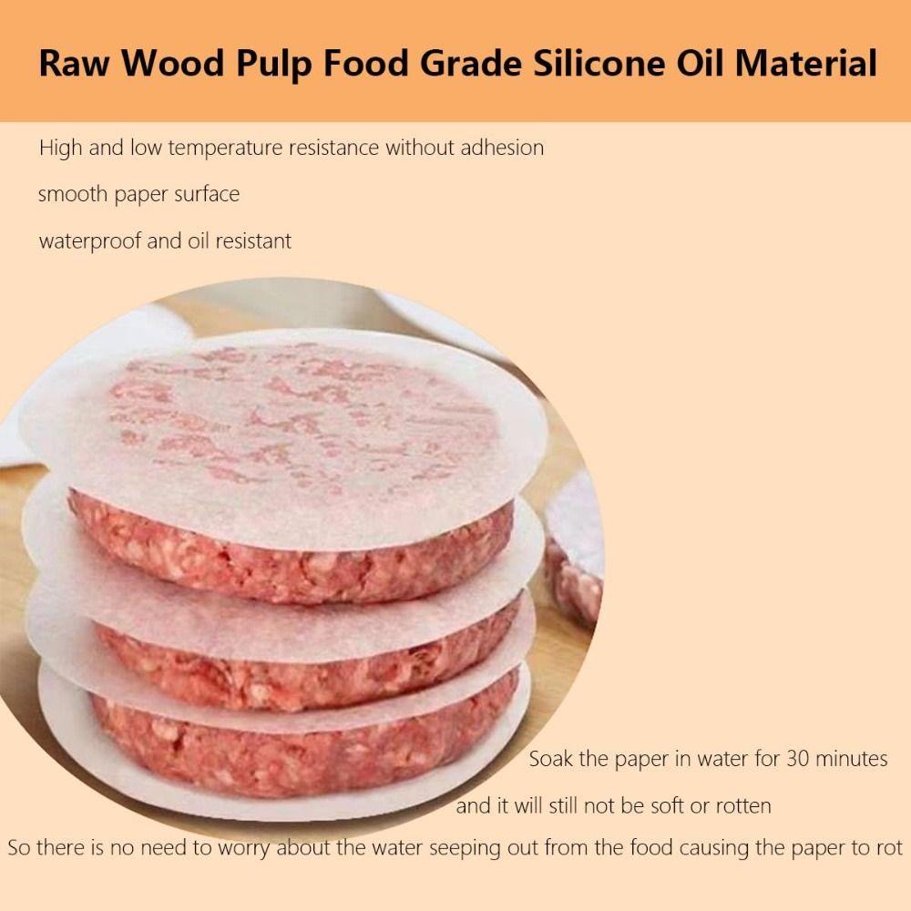 200Pcs Square/Round Sheets Parchment Papers Disposable Wax Paper Sheets Cookies