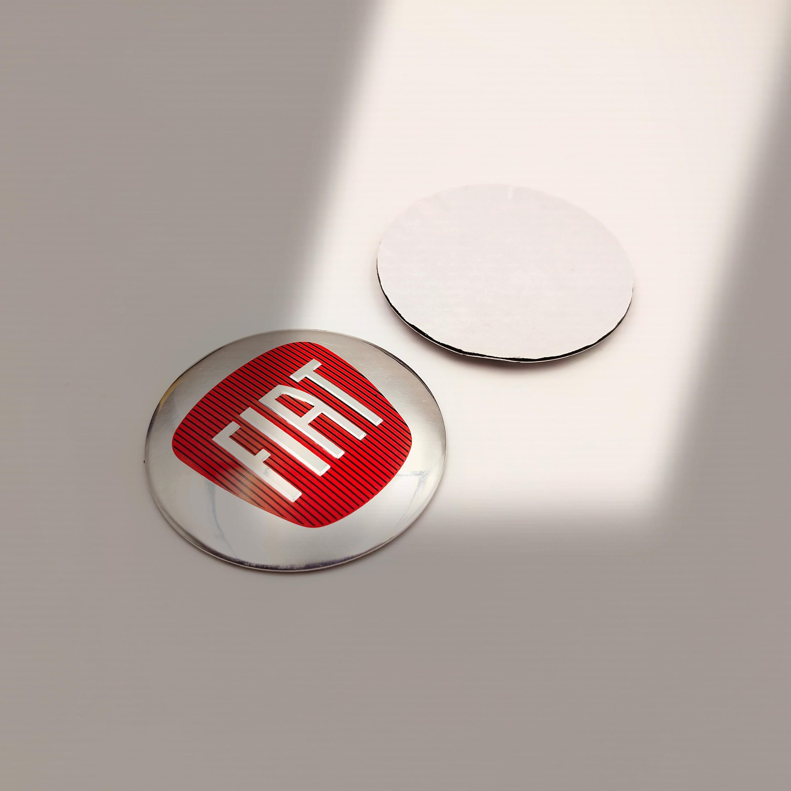 

4ps 56mm 5.6cm FIAT Abarth logo car emblem Wheel Center Hub auto Rim refit dust-proof badge cover sticker styling accessories 4 pcs