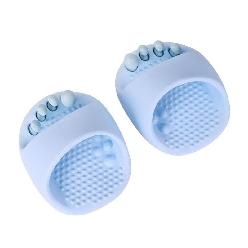 

Foot Massage Slippers Sandals With Silicone Toe Prongs Reflexology Slippers Half Foot Shoe For Elderly Balance Stability 1