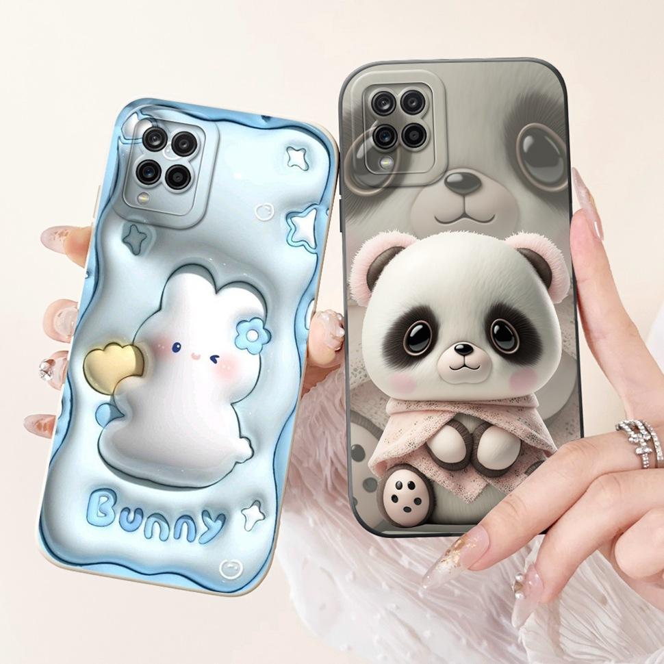 For Samsung Galaxy A12 Case Cute Cats Butterfly Soft Silicone Phone Cases For Samsung A12 A 12 GalaxyA12 ShockProof Back Cover