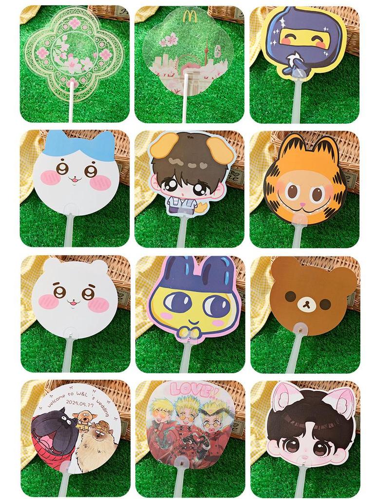 Custom Star Transparent Fan: Anime, Wedding, Anniversary & Promotional Film/TV Themed Design