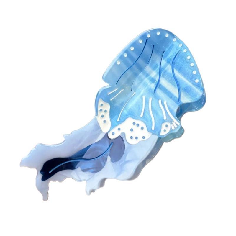 Eye Catching Jellyfish Acetate Hair Clip Fashionable Hair Accessory Hairpieces