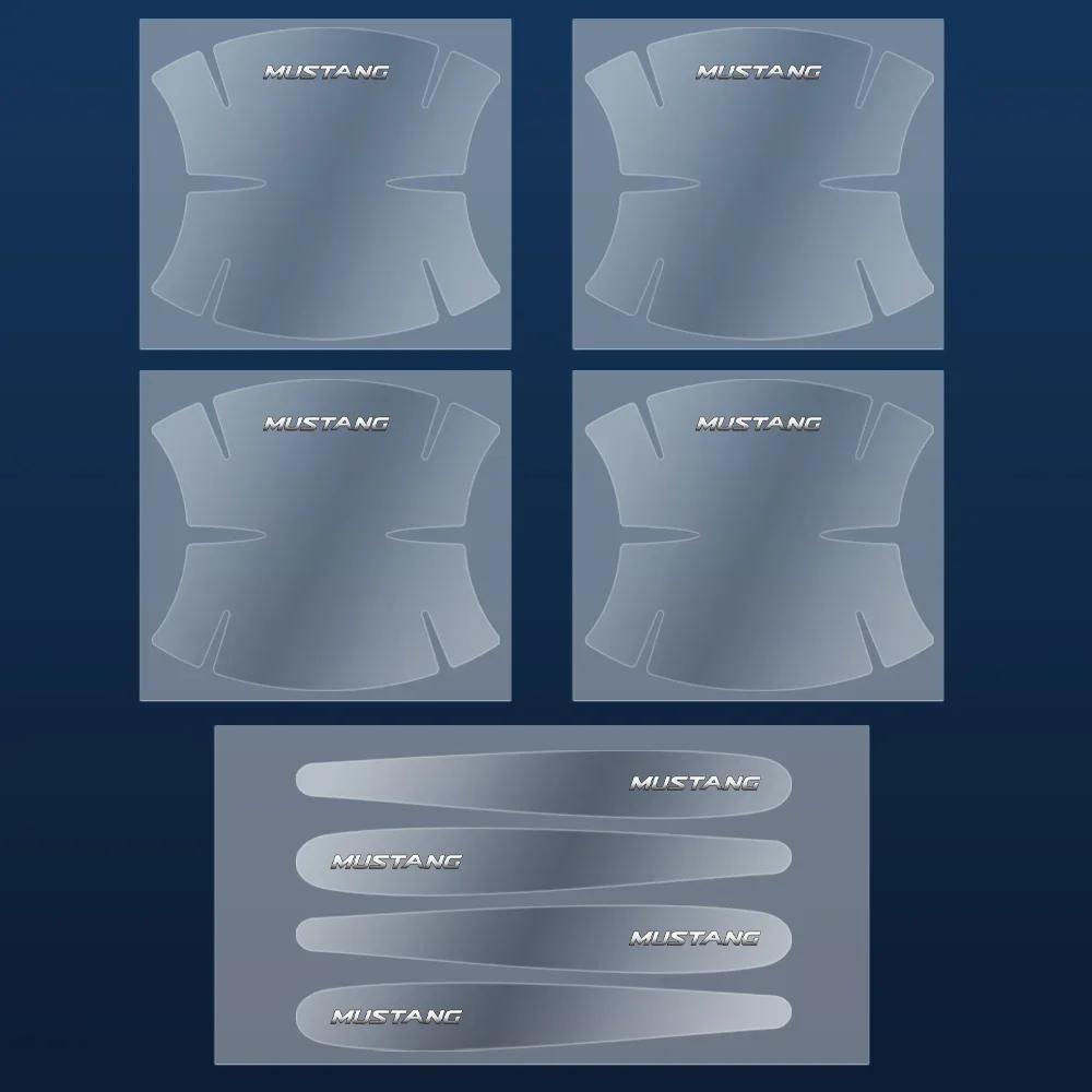 Car Sticker Ford 8pcs Transparent Car Door Handle Protector Film Sticker Anti Scratch Decal For Ford Fiesta Mondeo Fusion Explor