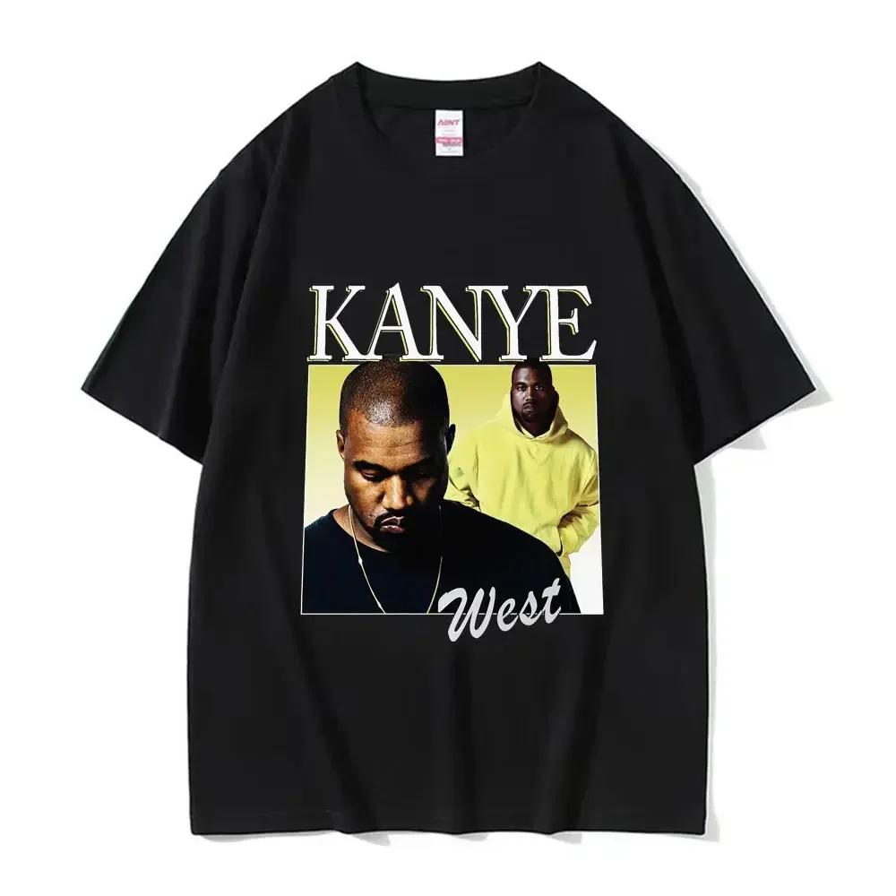 Funny Kanye West Meme T-Shirt Men's Vintage Hip Hop Rap Style Tshirt Men Women Short Sleeve T Shirt Streetwear Rap Culture Top