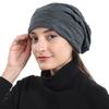1Pc Thin Elastic Slouchy Lightweight Headscarf Cap Breathable Unisex Casual Beanie Trendy Solid Color