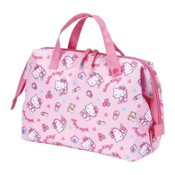 Skater Diaper Pouch, Clasp Type, Carry Everything Necessary for Diaper Changing, Hello Kitty Plush Design, Sanrio BOMP3-A