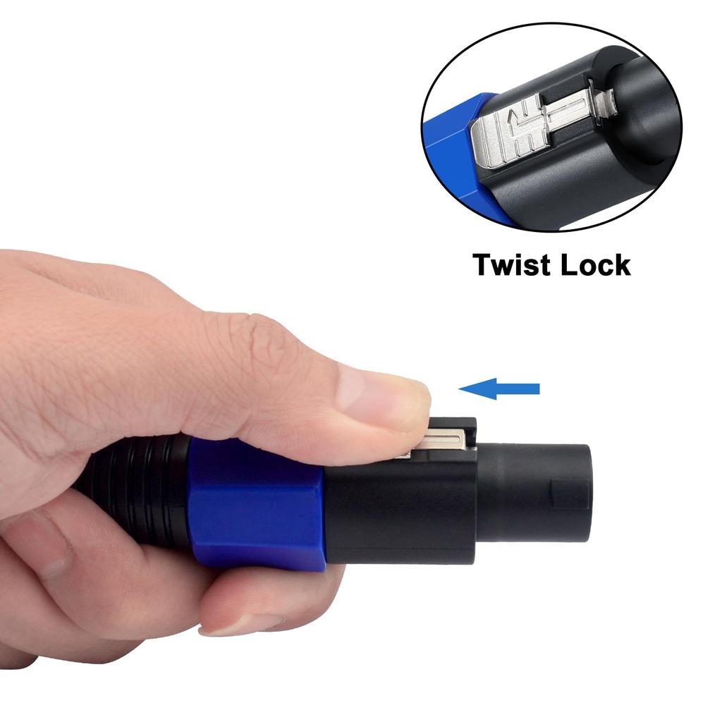 Poyiccot SpeakOn - XLR Cable, Speakon XLR Conversion Cable [SpeakOn Male to 3-Pole XLR Male Extension Wire] Speakon Conversion Cable, Speakon