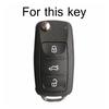 Car Key Cover Case Holder Keychain For Vw Volkswagen Polo Golf Passat Beetle Caddy T5 Up Eos Tiguan Jetta For Skoda Octavia A5
