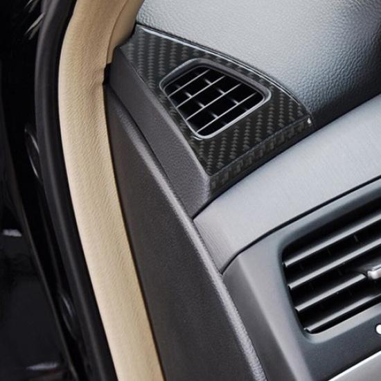 4Pcs For Honda Accord 2008-12 Carbon Fiber Interior Defogger Vent Cover Trim